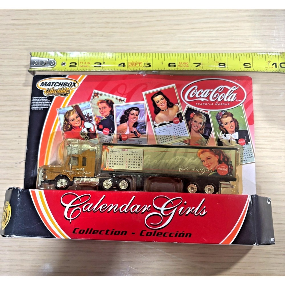 Matchbox Coca Cola Calendar Girls Semi Truck Diecast Collectible 2001